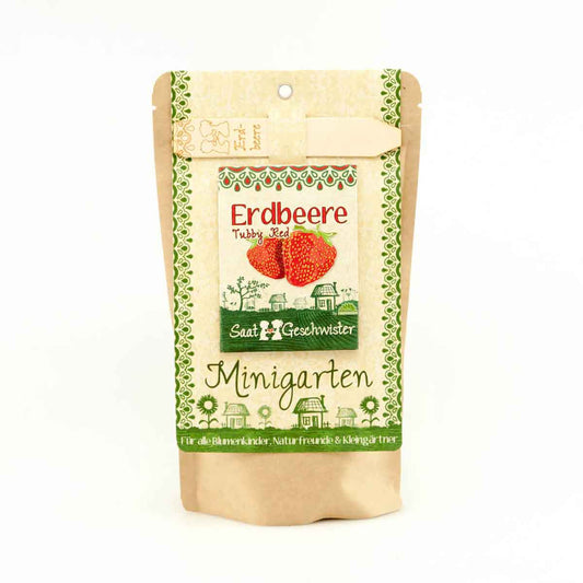 Erdbeere Tubby Red Minigarten Früchte DIY Anzucht Set