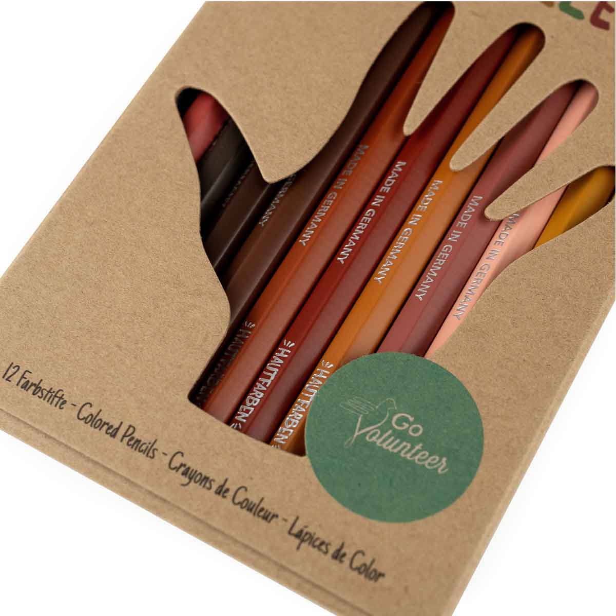 Hautfarben Buntstifte für alle Holz 12 Stück